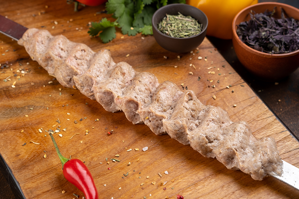 Фарш на люля-кебаб из говядины маринованный охл. п/ф, кг